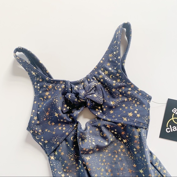 ⭐️NWT Art Class Blue Gold Moon Star Swimsuit - Picture 2 of 9